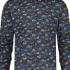 A Fish Named Fred Aeroplanes Shirt Navy