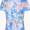 A Fish Named Fred Collage Shirt Blue