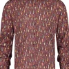 A Fish Named Fred Colorful Paddies Shirt Burgundy