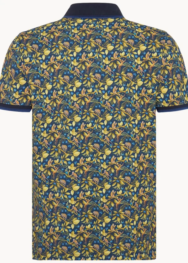 A Fish Named Fred Monkey Polo Navy Blue