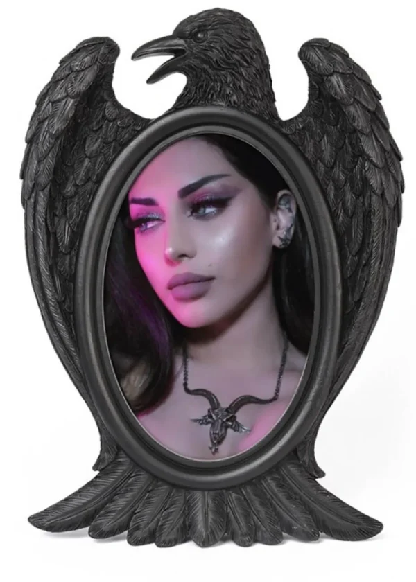 Alchemy Black Raven Picture Frame Black