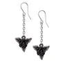 Alchemy Black Rose Earrings