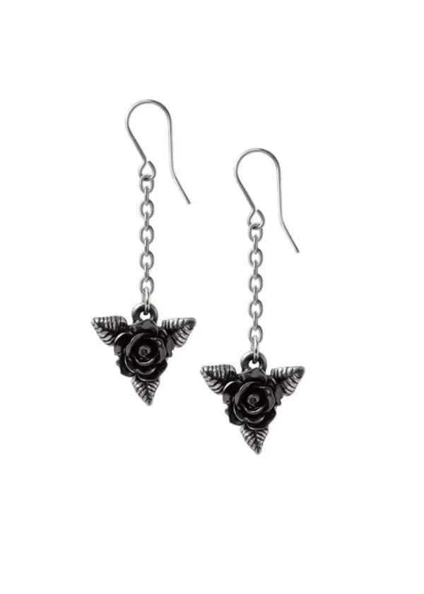 Alchemy Black Rose Earrings