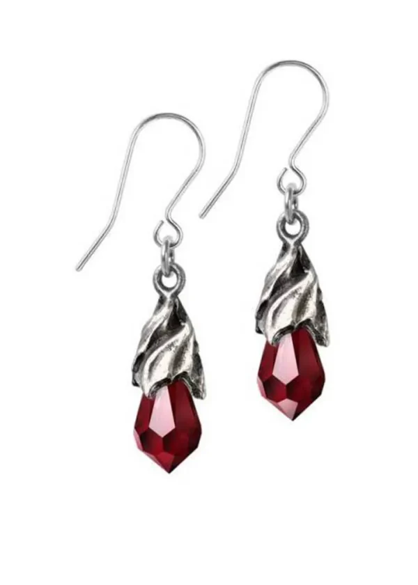 Alchemy Empyrean Tear Earrings Red