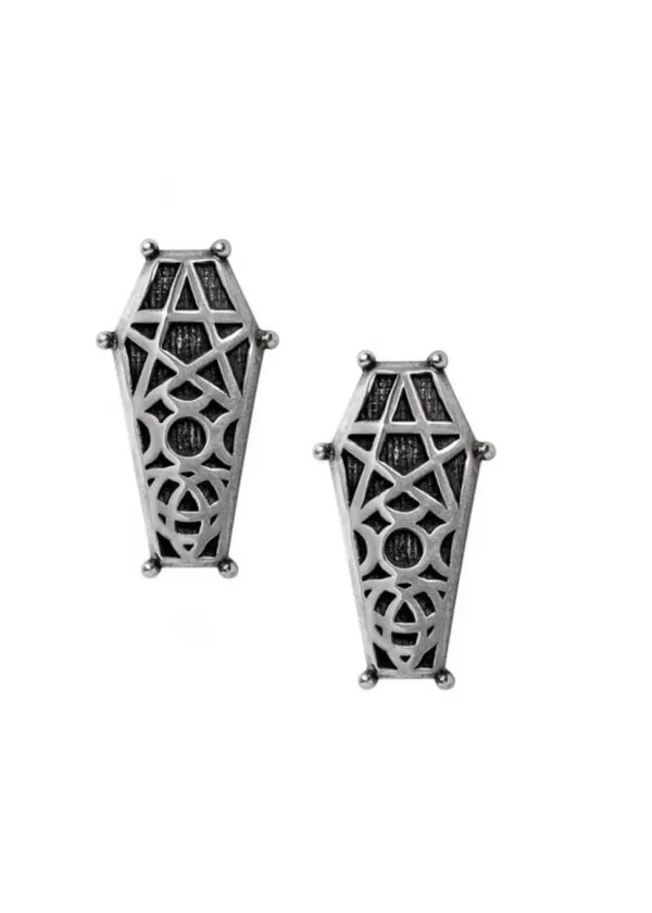 Alchemy Hex Coffin Earrings