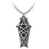 Alchemy Hex Coffin Pendant Necklace