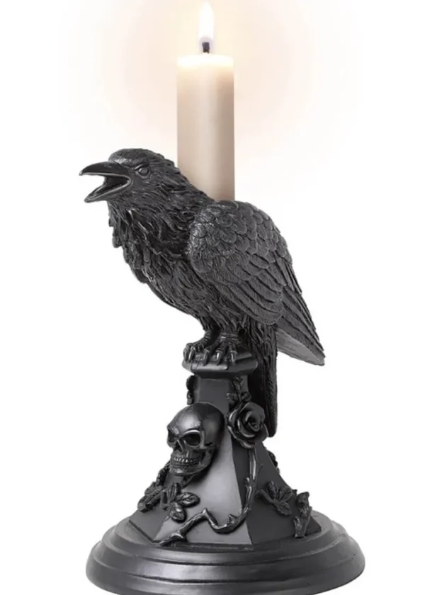 Alchemy Poe's Raven Candle Holder