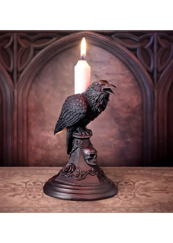 Alchemy Poe's Raven Candle Holder