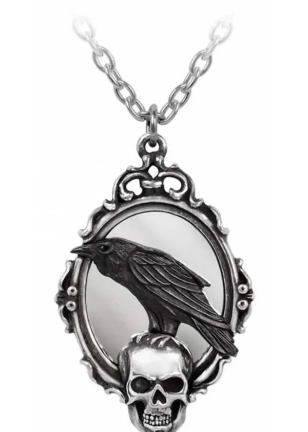 Alchemy Reflections Of Poe Raven Necklace