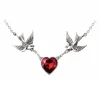 Alchemy Swallow Heart Necklace