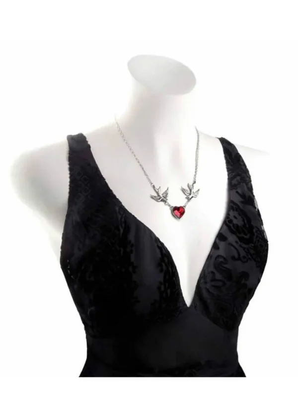 Alchemy Swallow Heart Necklace