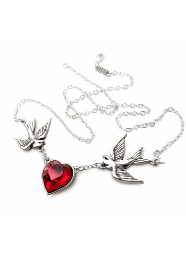 Alchemy Swallow Heart Necklace