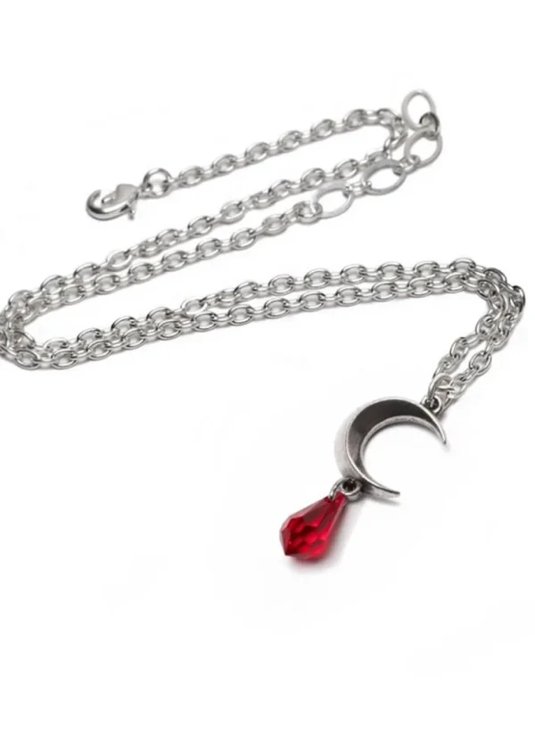 Alchemy Tears of the Moon Necklace Red