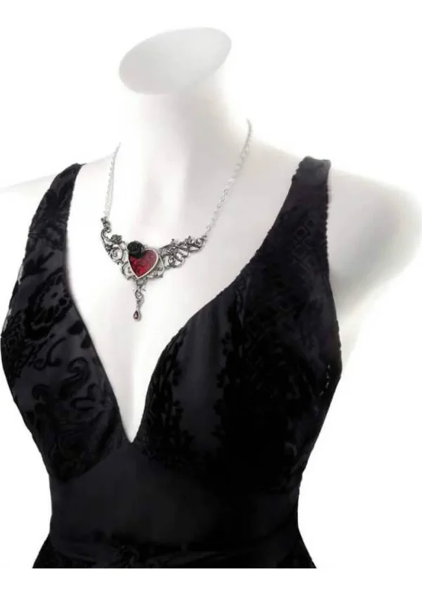 Alchemy The Blood Rose Heart Ketting Red
