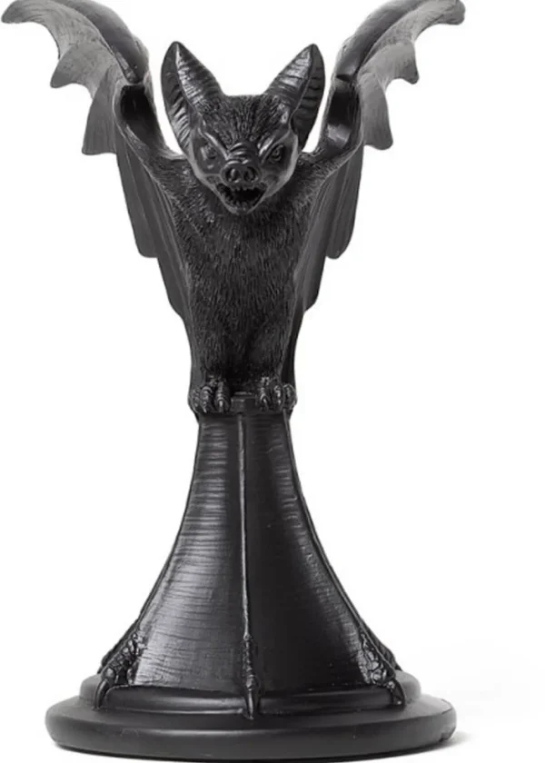 Alchemy Vespertilio Bat Candle Holder Black