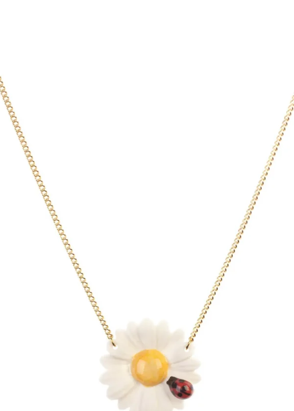 And Mary Ladybug in Daisy Necklace White