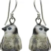 And Mary Penguin Earrings Grey