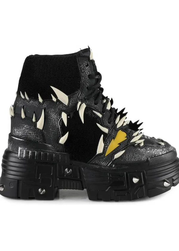Anthony Wang Black Apple Wing Sneakers Black