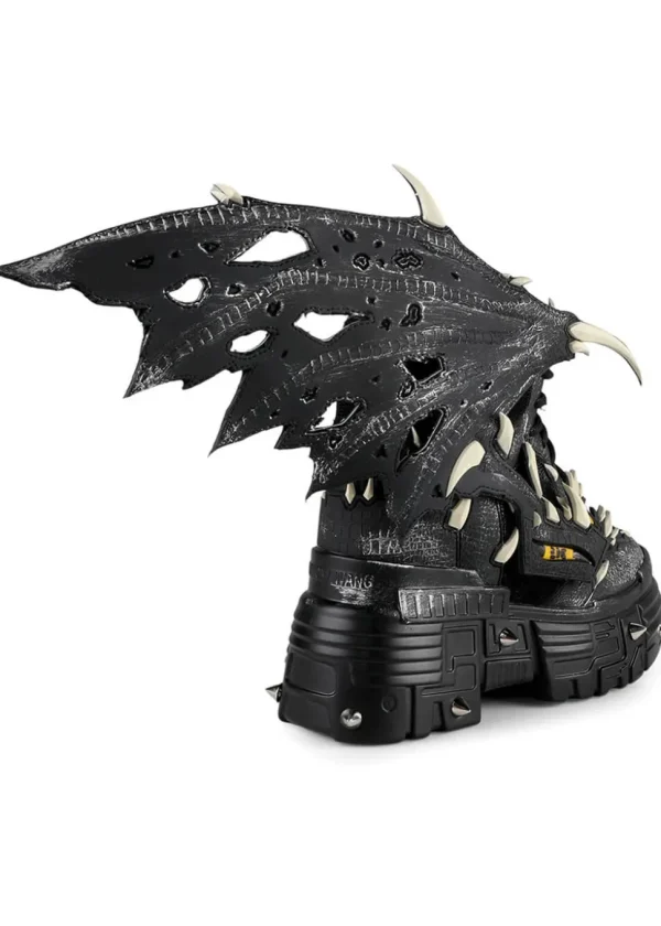 Anthony Wang Black Apple Wing Sneakers Black