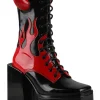 Anthony Wang Nightvision Devil Platform Boots Black