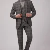 Antique Rogue Bailey Check Trousers Grey