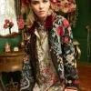 Aratta Bellezza Embroided Collage Jacket Black