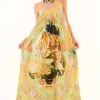 Aratta Birth Of Venus Maxi Dress Pearl