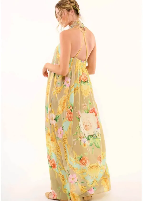 Aratta Birth Of Venus Maxi Dress Pearl
