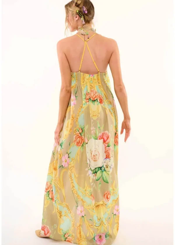 Aratta Birth Of Venus Maxi Dress Pearl