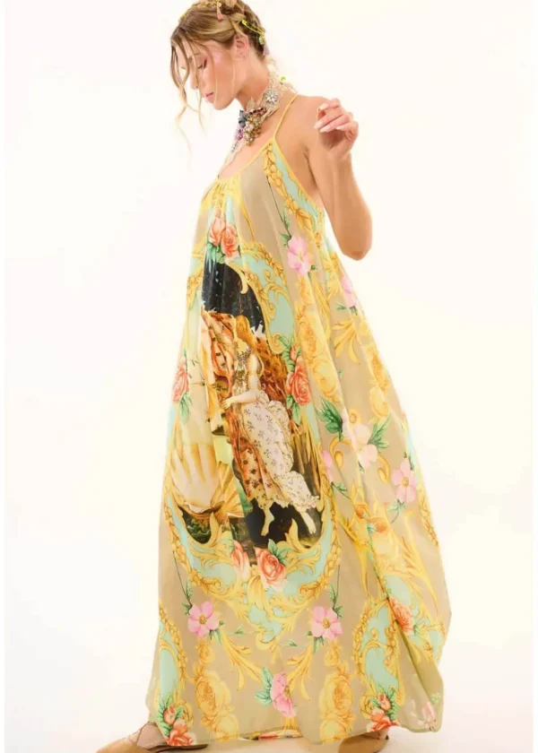 Aratta Birth Of Venus Maxi Dress Pearl