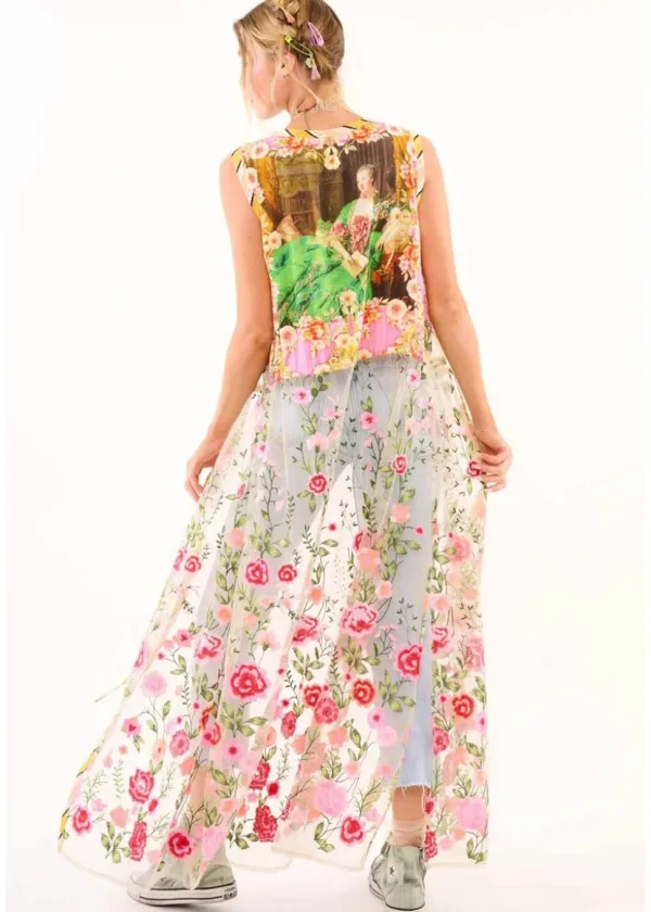 Aratta Madame Pompadour Maxi Duster Pink