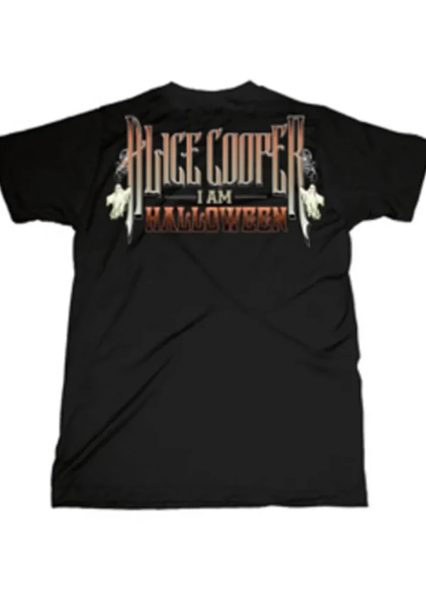 Band Shirts Alice Cooper I Am Halloween T-Shirt Black
