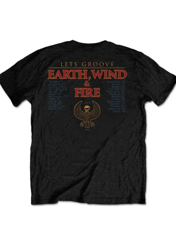 Band Shirts Earth, Wind & Fire Let's Groove T-Shirt Black