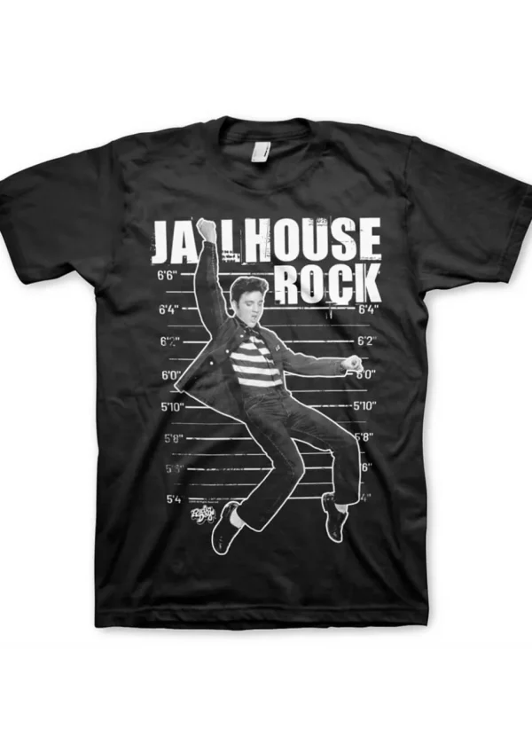 Band Shirts Elvis Presley Jailhouse Rock T-Shirt Black