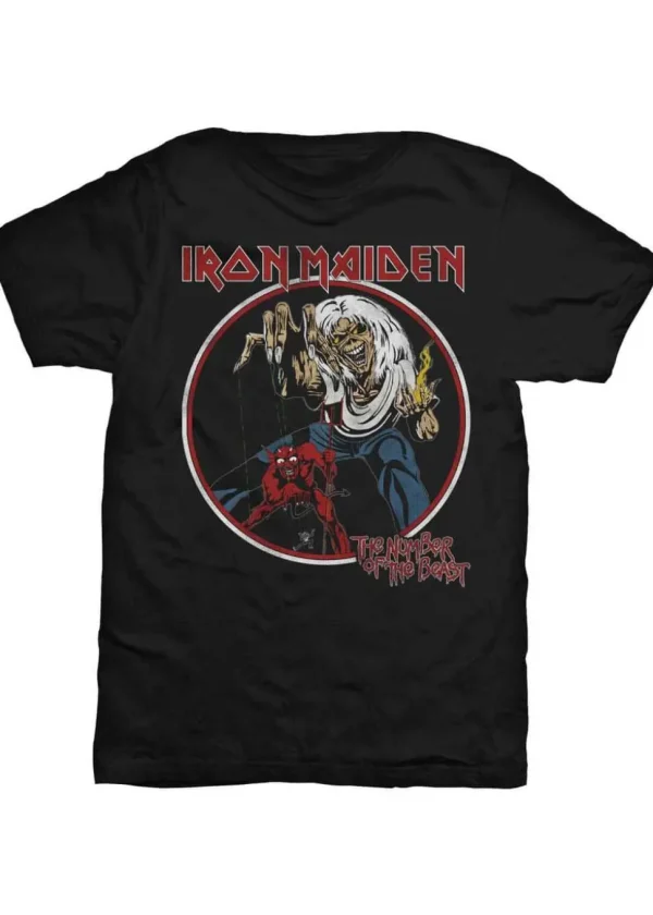 Band Shirts Iron Maiden Number Of The Beast T-Shirt Black