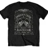 Band Shirts Johnny Cash American Rebel T-Shirt Black