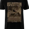 Band Shirts Led Zeppelin Faded Falling T-Shirt Black