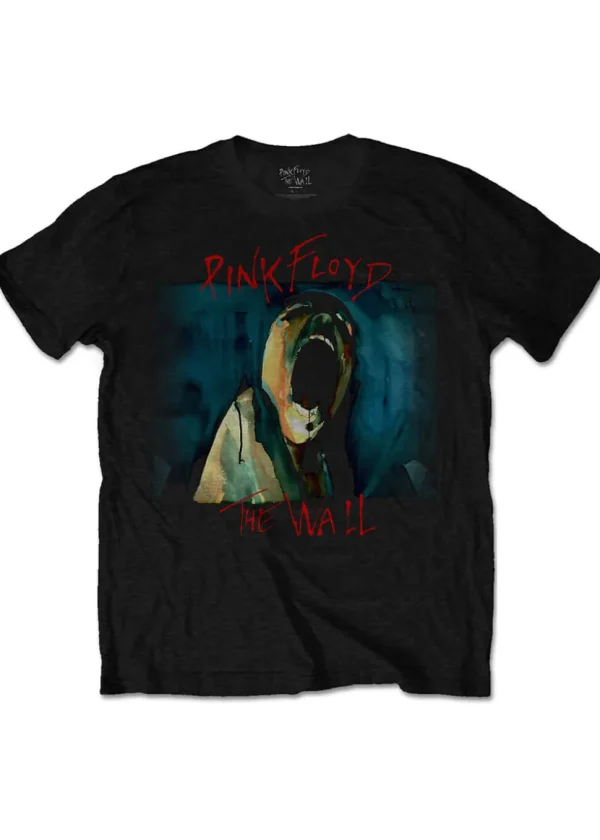 Band Shirts Pink Floyd The Wall Scream T-Shirt Black