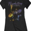 Band Shirts Prince Purple Rain Girly T-Shirt Black