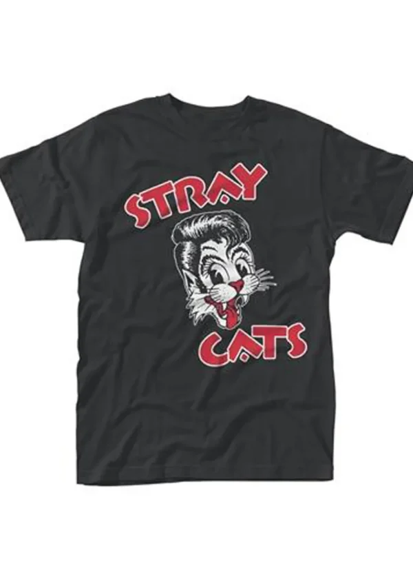 Band Shirts Stray Cats Logo T-Shirt Black