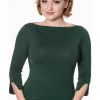 Banned Addicted 50's Jumper Forest Green