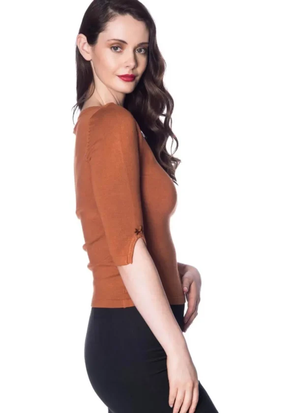 Banned Addicted 50's Jumper Brown