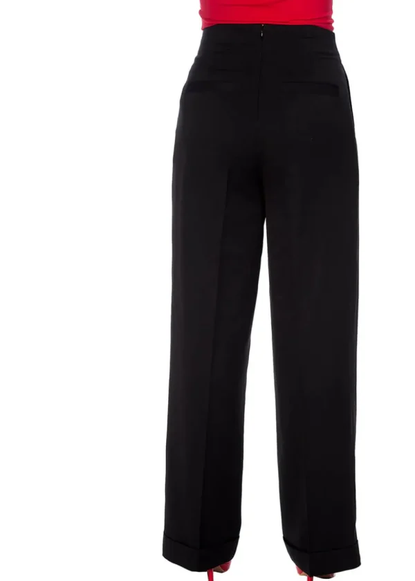 Banned Adventures Ahead 40's Trousers Black