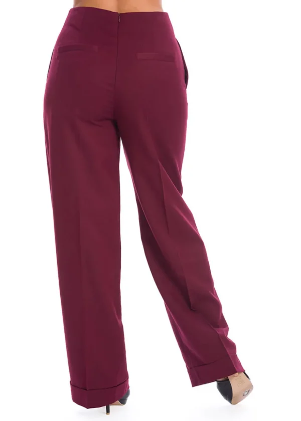 Banned Adventures Ahead 40's Trousers Burgundy