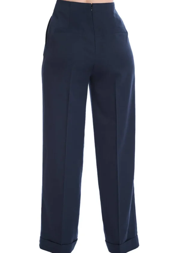 Banned Adventures Ahead 40's Trousers Blue