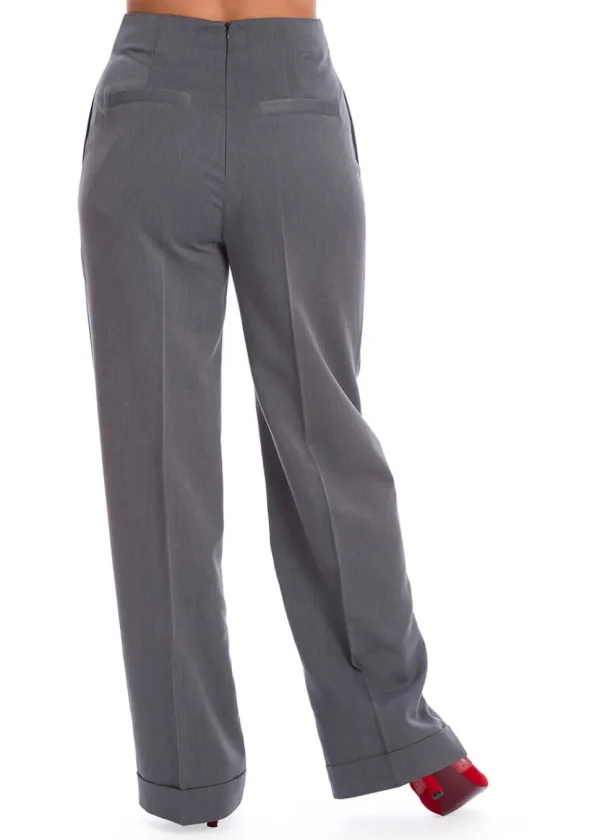 Banned Adventures Ahead 40's Trousers Grey