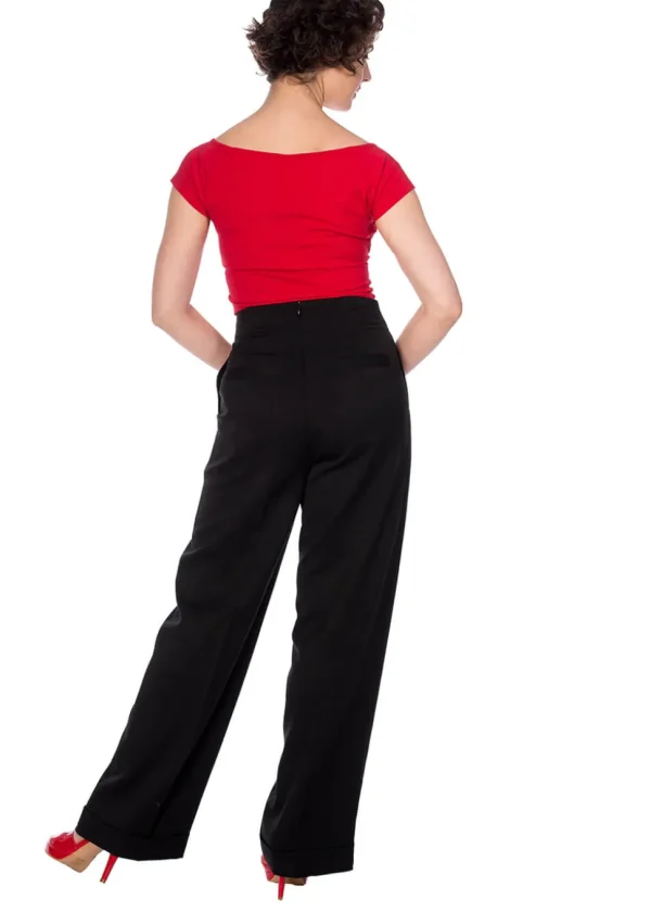 Banned Adventures Ahead 40's Trousers Black