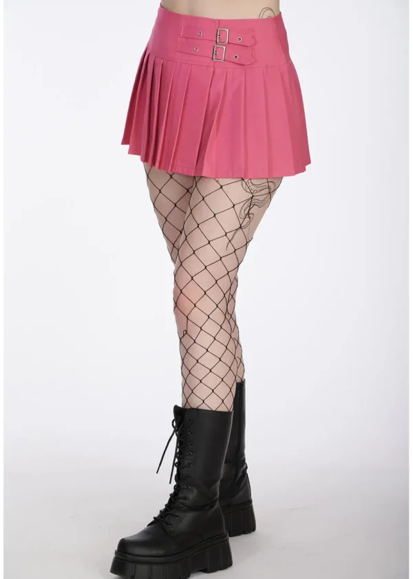 Banned Alternative Darkdoll Mini Skirt Fuchsia