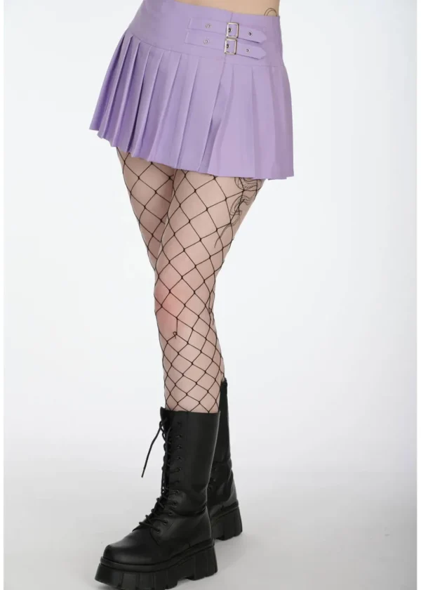 Banned Alternative Darkdoll Mini Skirt Lilac