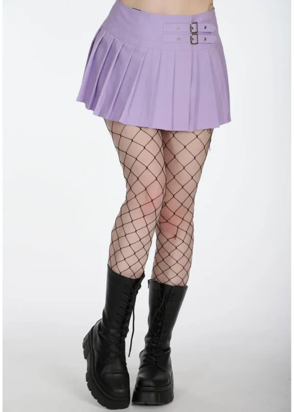 Banned Alternative Darkdoll Mini Skirt Lilac